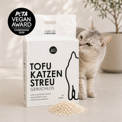 Bestes veganes Katzenstreu 2026: LucyBalu gewinnt den PETA Vegan Award