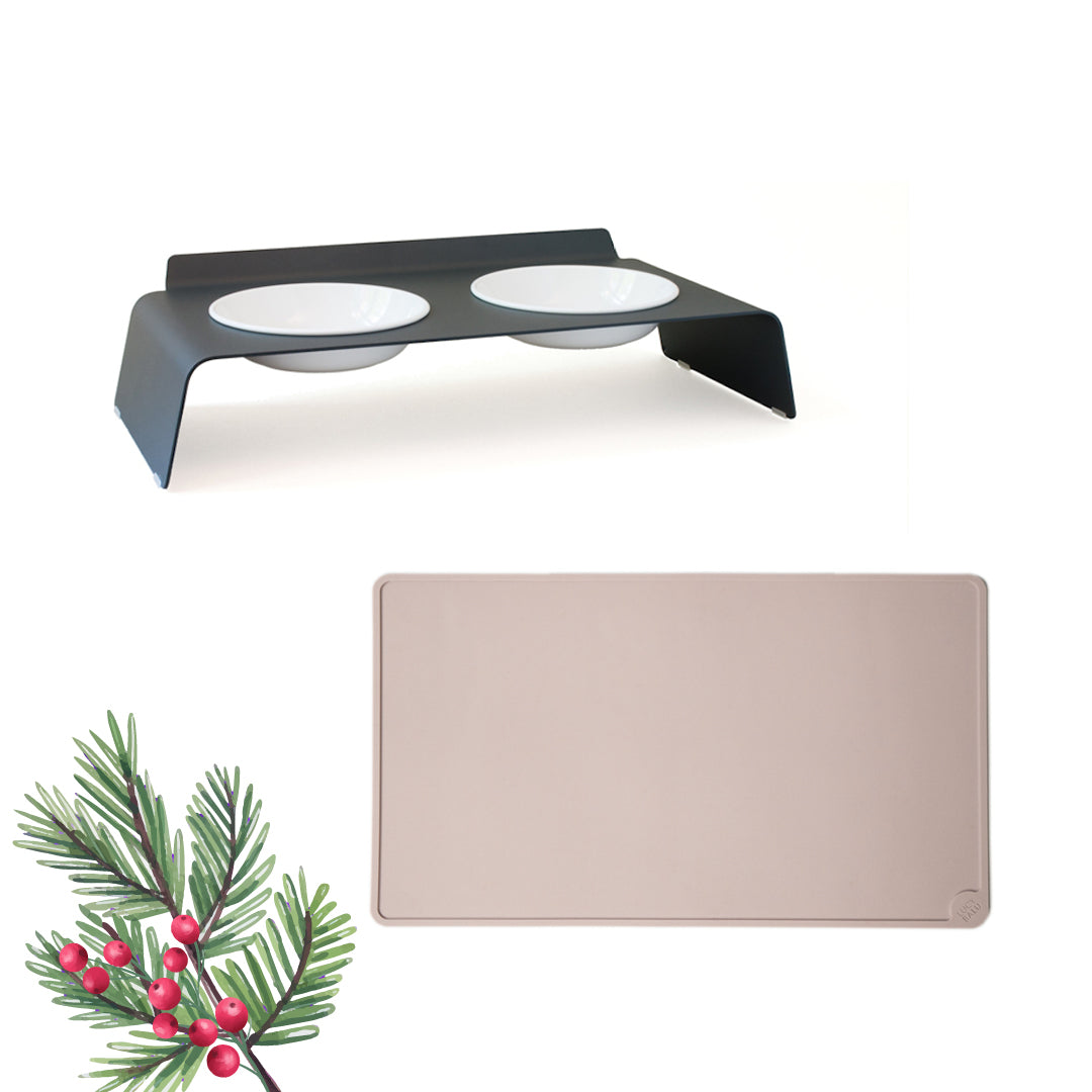 Voederstation & kom mattenset