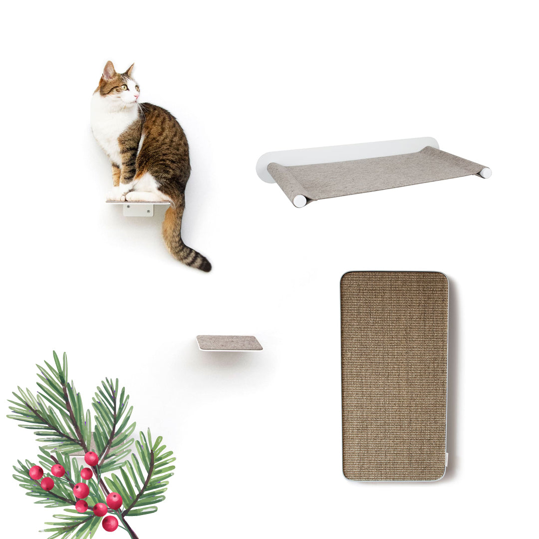 Kattenmuur set wit - SCRATCHPAD