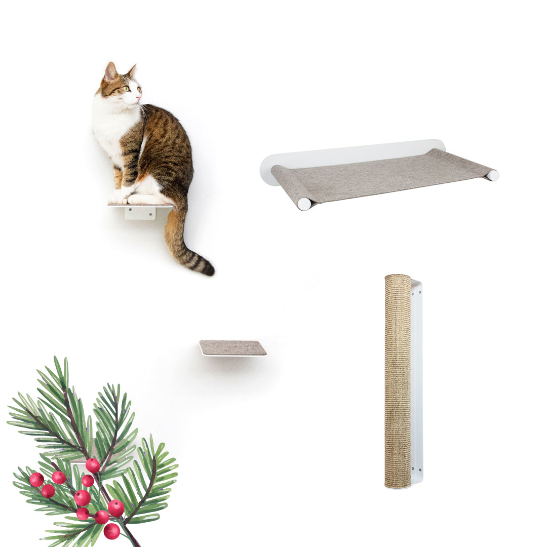 Katzenwand Set weiß - CATWALK