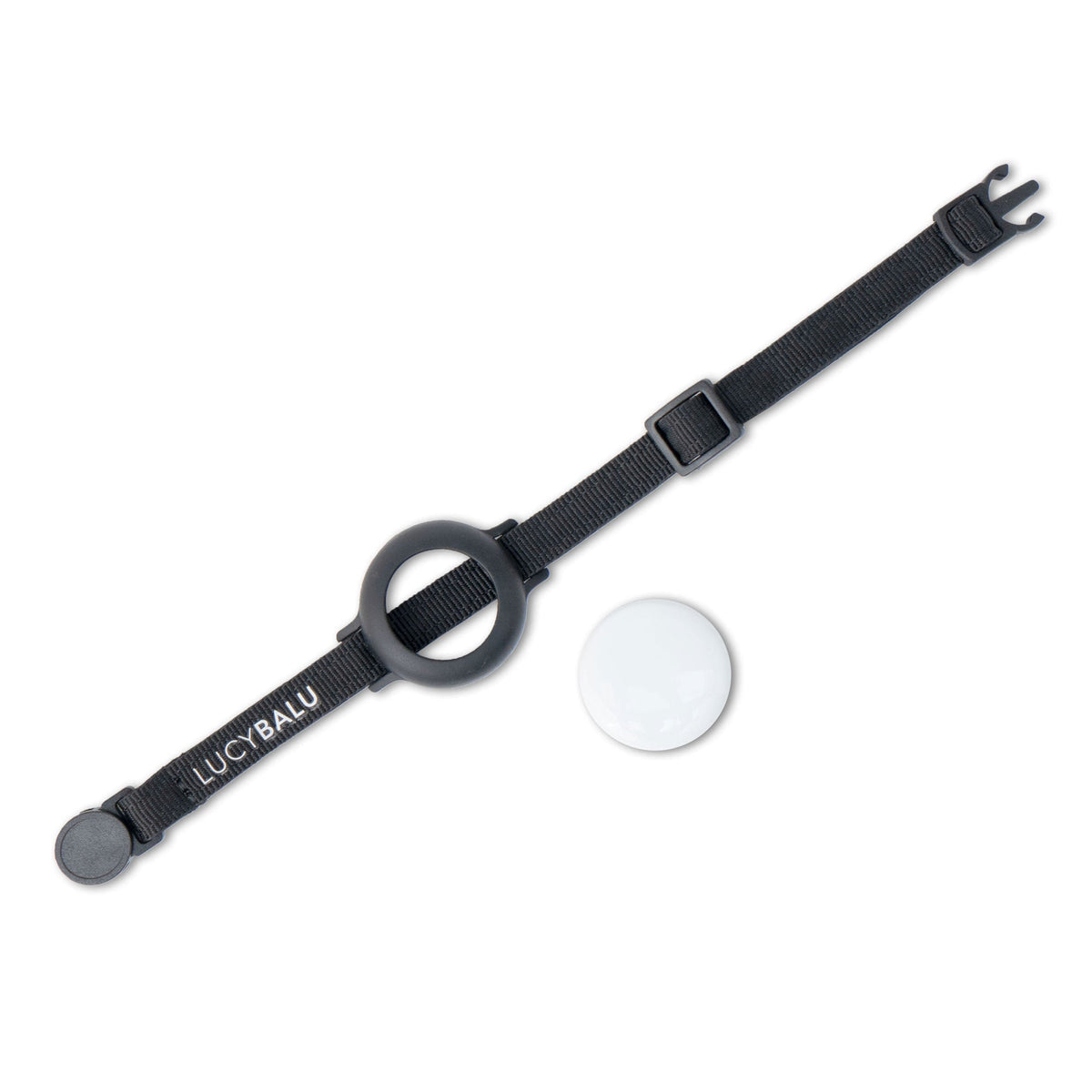 schwarzes Katzenhalsband AirTag