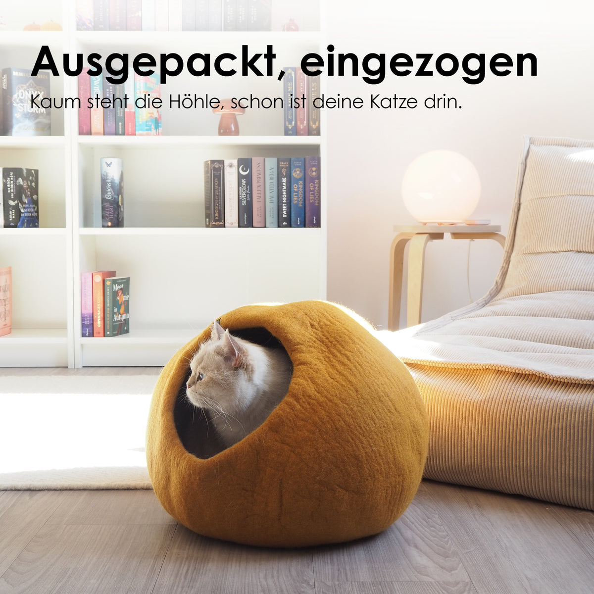 PEBBLE Katzenhöhle aus Filz