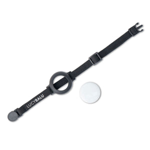 schwarzes Katzenhalsband AirTag