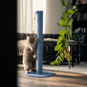 lucybalu katzen kratz stamm kratzsaeule interior blau