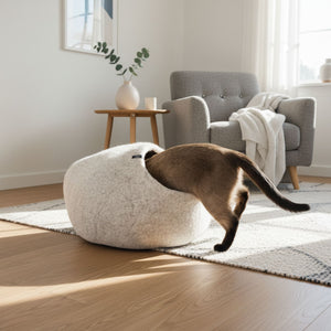 PEBBLE felt cave for cats