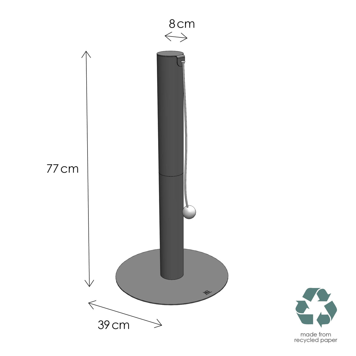 PAPERPOLE Kratzsäule freistehend