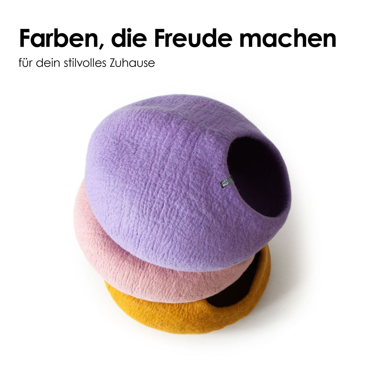 PEBBLE Katzenhöhle aus Filz