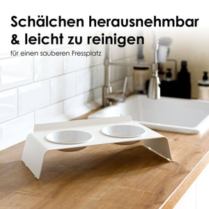 pflegeleichte Katzen Futterstation