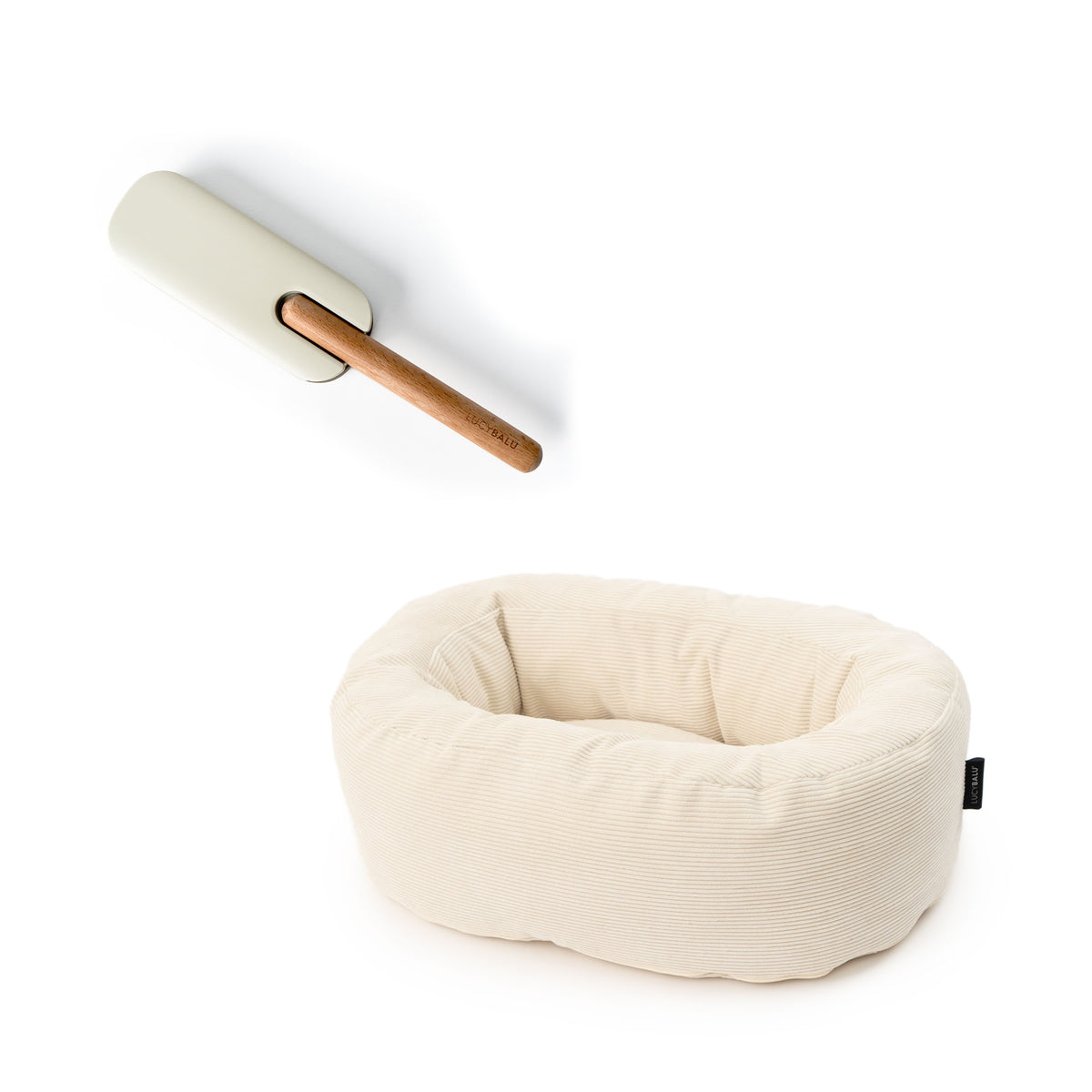 set angebot katzenbett fusselbuerste weiss